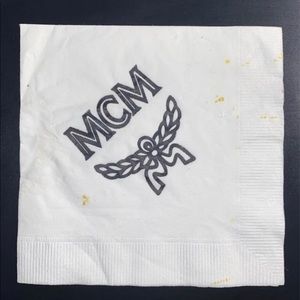 MCM Napkin Big Logo 8.5/10 Good Conditions Vintage Collectible